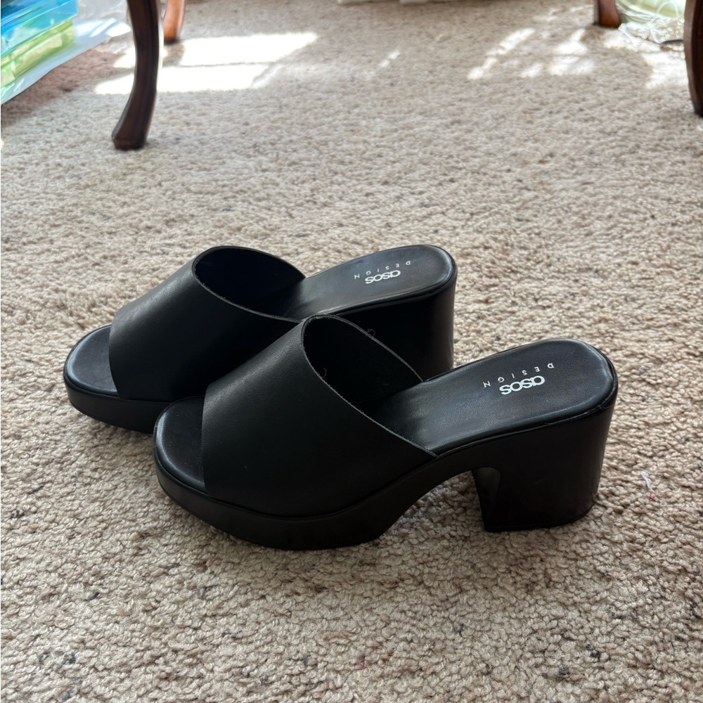 ASOS Black Platform Sandals